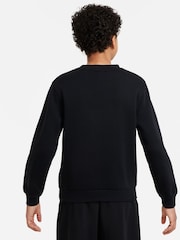 Nike Black Club Fleece HBR Crew Sweatshirt - Image 4 of 7