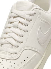 Nike White / Cream Court Vision Low Trainers - Image 4 of 11