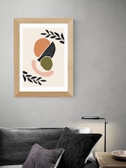 East End Prints Oak Cut Out Shapes Framed Art Print - Image 2 of 3