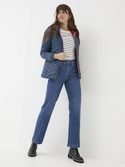 FatFace Ruby Teal Blue Lightweight Puffer Jacket - Image 3 of 7