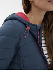 FatFace Ruby Teal Blue Lightweight Puffer Jacket - Image 5 of 7