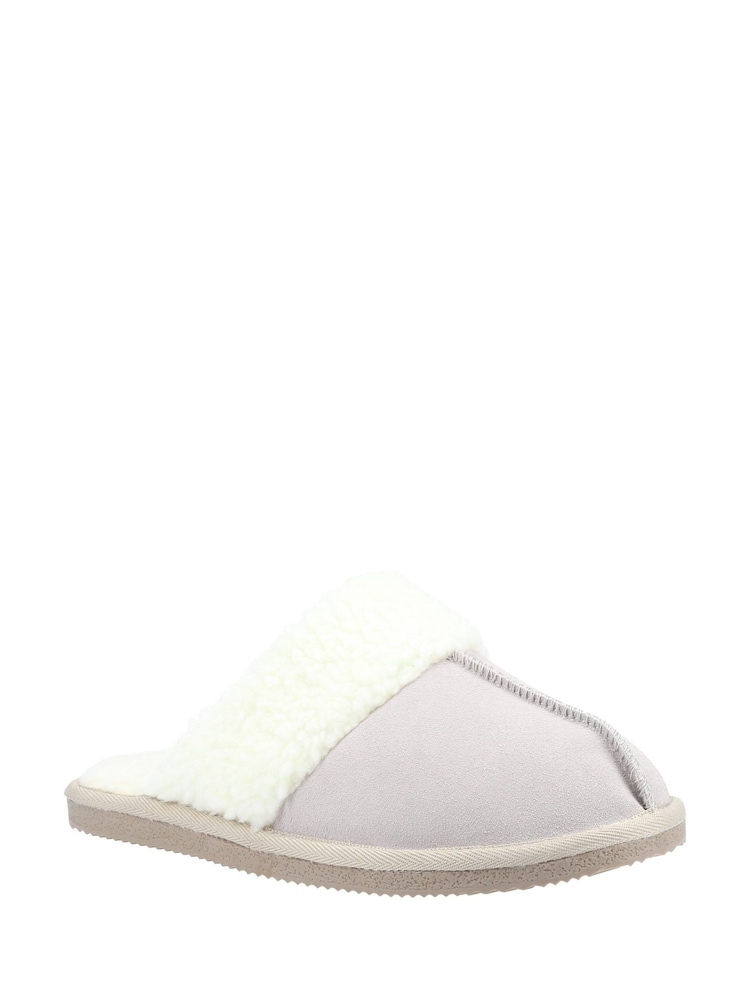 Hush Puppies Cream Arianna Mule Slippers - Image 2 of 3