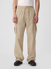 Gap Beige Nylon Cargo Trousers - Image 1 of 4