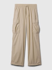 Gap Beige Nylon Cargo Trousers - Image 4 of 4