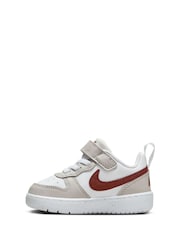 Серый/белый - низкие кроссовки для малышей Nike Court Borough Recraft - Image 2 of 7