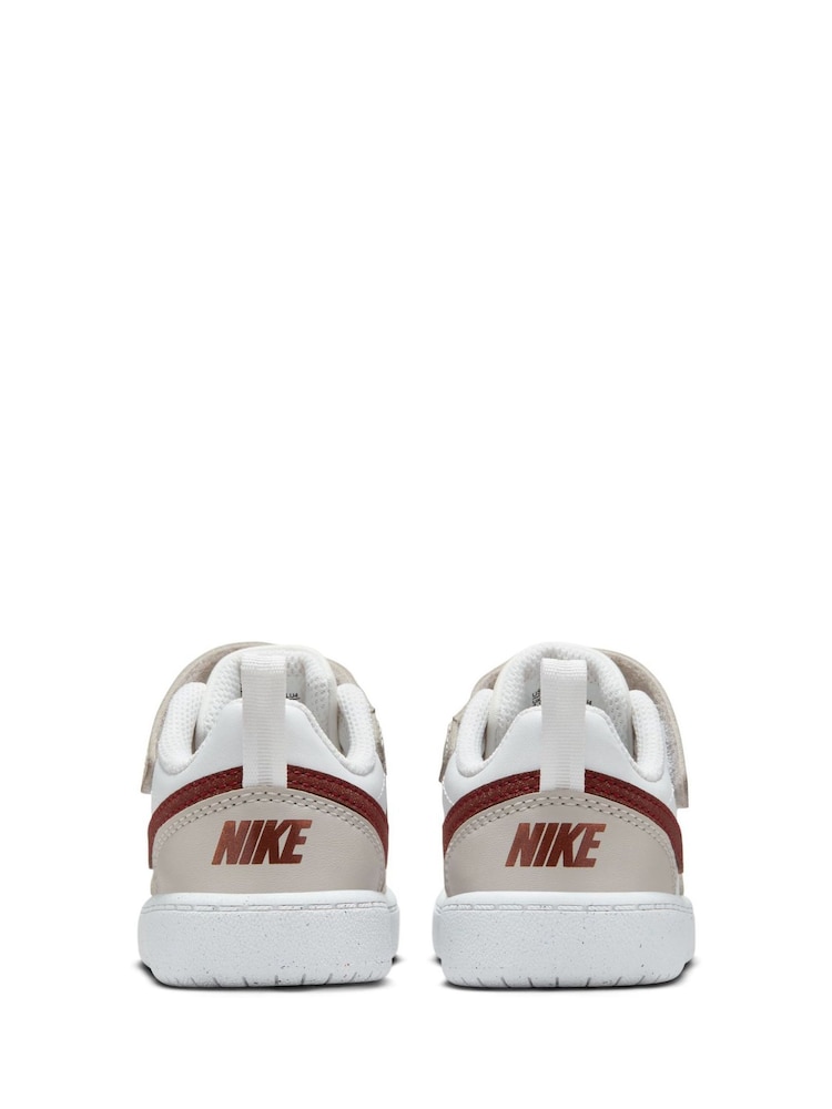 Nike Grey/White Infant Court Borough Low Recraft Trainers - Image 5 of 7