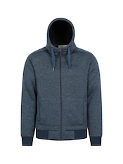 Mountain Warehouse Blue Mens Nevis Fleece Lined Hoodie - Image 1 of 5