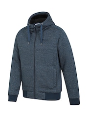 Mountain Warehouse Blue Mens Nevis Fleece Lined Hoodie - Image 4 of 5