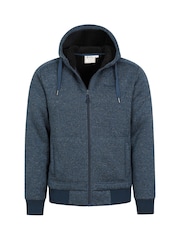 Mountain Warehouse Blue Mens Nevis Fleece Lined Hoodie - Image 5 of 5