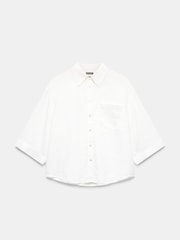 Mint Velvet White 100% Linen Collared Shirt - Image 5 of 7