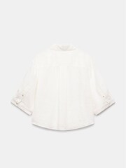 Mint Velvet White 100% Linen Collared Shirt - Image 6 of 7