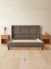 Silentnight Charcoal Velvet Lilith Bedframe - Image 2 of 4