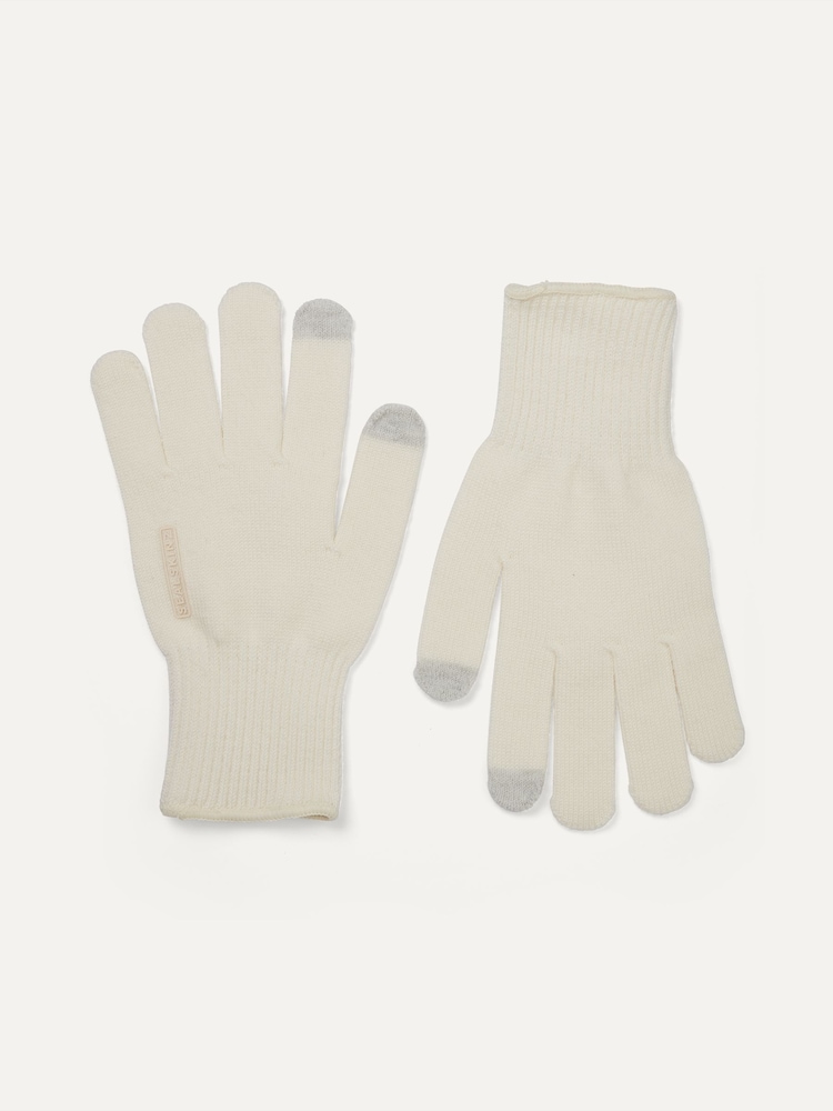 Sealskinz Cream Hanworth Solo Merino Gloves - Image 1 of 2