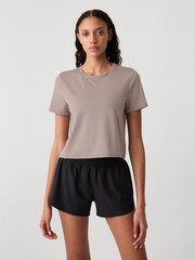 Gap Neutral Crew Neck Breatheable Short Sleeve T-Shirt - Image 1 of 4