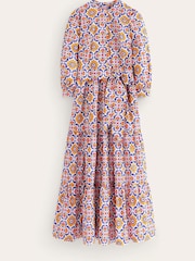 Boden Yellow Alba Tiered Cotton Maxi Dress - Image 6 of 6