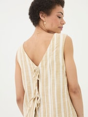 FatFace Aditi Natural Linen Blend Top - Image 6 of 8