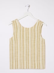 FatFace Aditi Natural Linen Blend Top - Image 8 of 8