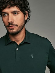 Bleu marine/vert/gris - Lot de 3 polos en jersey à manches longues - Image 11 de 12