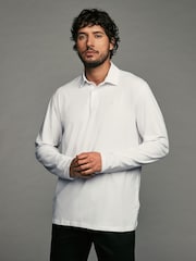 Bleu marine/vert/gris - Lot de 3 polos en jersey à manches longues - Image 7 de 12
