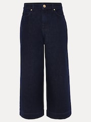 Phase Eight Blue Leyla Dark Wash Denim Culottes - Image 6 of 6