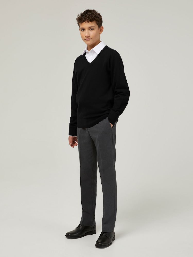 Trutex Black 100% Cotton School Jumper - Image 2 of 6