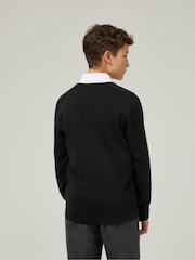 Trutex Black 100% Cotton School Jumper - Image 3 of 6