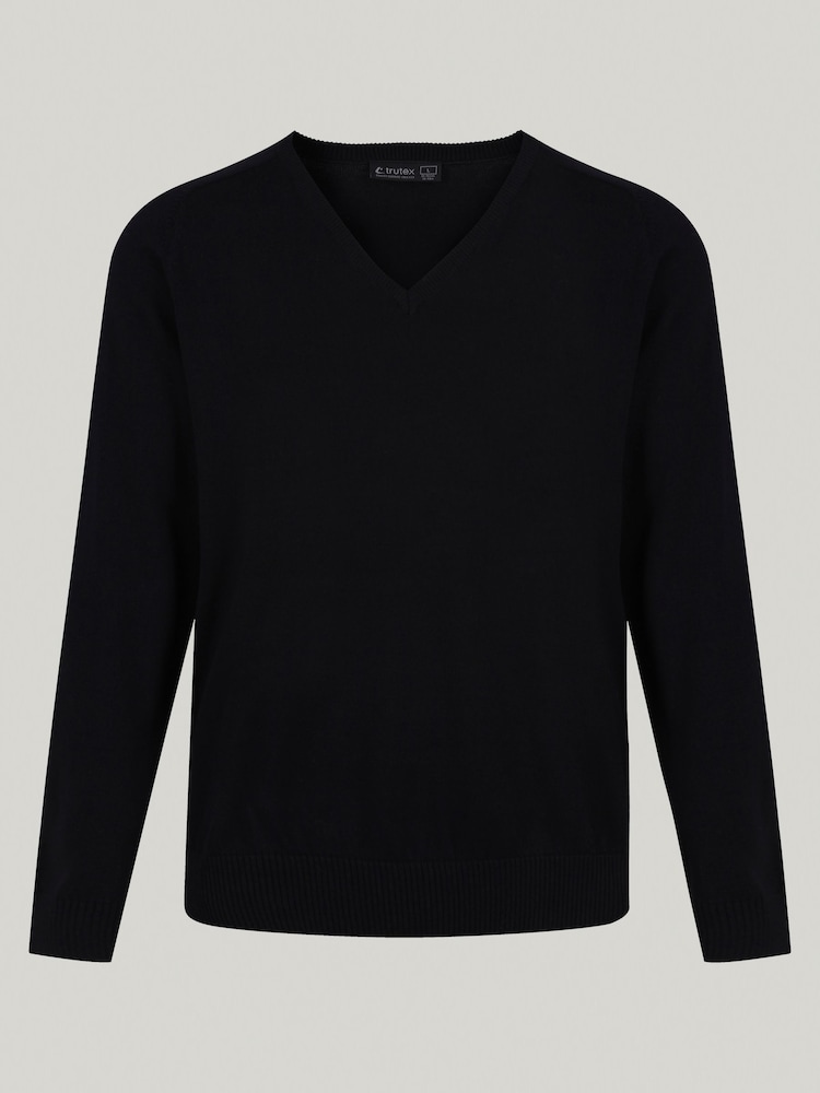 Trutex Black 100% Cotton School Jumper - Image 5 of 6