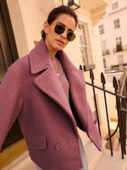Rose Pink Pea Coat - Image 3 of 8