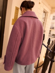 Rose Pink Pea Coat - Image 4 of 8