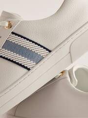 Ted Baker Blue Baily Webbing Cupsole Trainers - Image 3 of 4