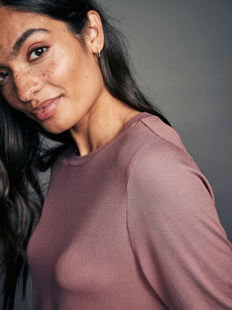 Multi - TENCEL™ Long Sleeve Tops 3 Pack - Image 5 of 10