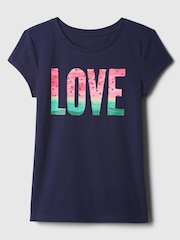 Gap Navy Crew Neck Short Sleeve T-Shirt (4-13yrs) - Image 1 of 2