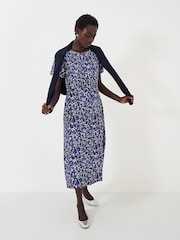 Crew Clothing Jenna Abstract Print Jersey Midi Dress - Image 1 of 4