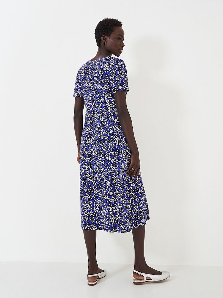 Crew Clothing Jenna Abstract Print Jersey Midi Dress - Image 2 of 4