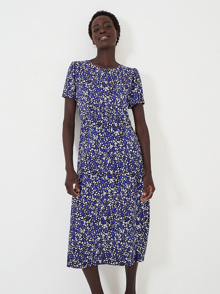 Crew Clothing Jenna Abstract Print Jersey Midi Dress - Image 4 of 4