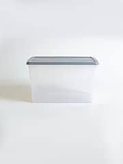 Wham 3 x Box 50L Stackable Plastic Storage Archive Box Lid - Image 3 of 6