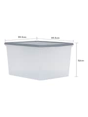 Wham 3 x Box 50L Stackable Plastic Storage Archive Box Lid - Image 5 of 6