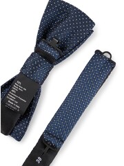 BOSS Blue Silk-Blend Tie And Pocket Square Set - Image 2 of 4