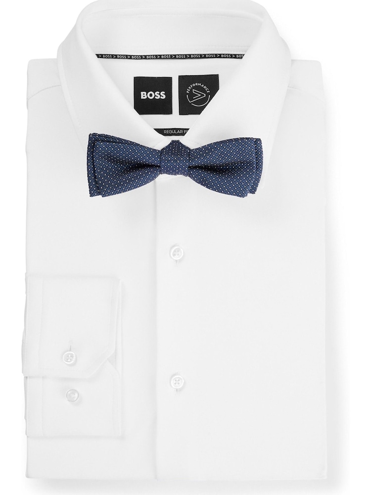 BOSS Blue Silk-Blend Tie And Pocket Square Set - Image 4 of 4