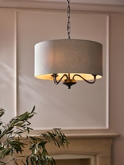 Black Burford 3 Light Chandelier - Image 1 of 6