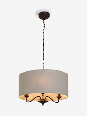 Black Burford 3 Light Chandelier - Image 6 of 6