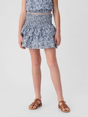Gap Blue Smocked Skort - Image 1 of 5