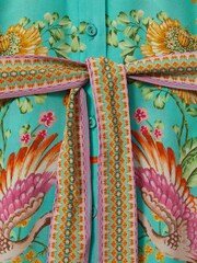 Raishma Silk Printed Belted Midi Dress - Image 5 of 5