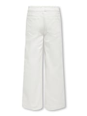 ONLY KIDS Wide Leg Adjustable Waist White Jeans - Image 2 of 2