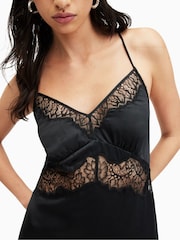 AllSaints Black Jasmine Dress - Image 2 of 7