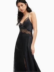 AllSaints Black Jasmine Dress - Image 3 of 7