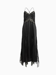 AllSaints Black Jasmine Dress - Image 7 of 7