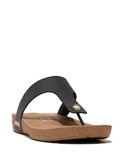 FitFlop Iqushion Leather Toe Post Sandals - Image 2 of 5