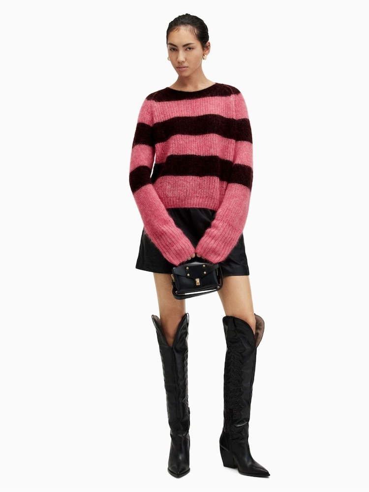 AllSaints Red Lana Jumper - Image 1 of 7