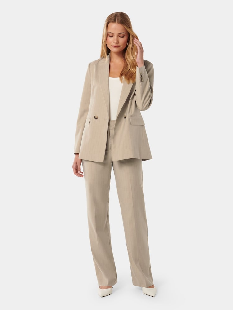 Forever New Cream Charli Double Breasted Blazer - Image 5 of 5